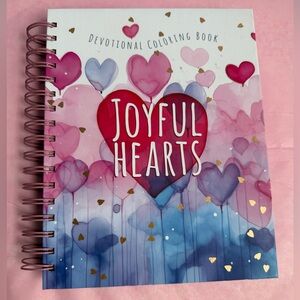 Brand New Joyful Hearts Devotional Coloring Book Christian Gift Valentine’s Day🩷